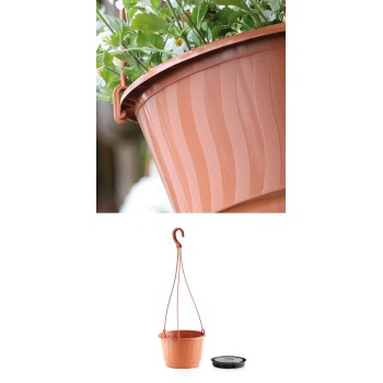 Závesný kvetináč PRO Hydroponics system  pr. 21 cm biely